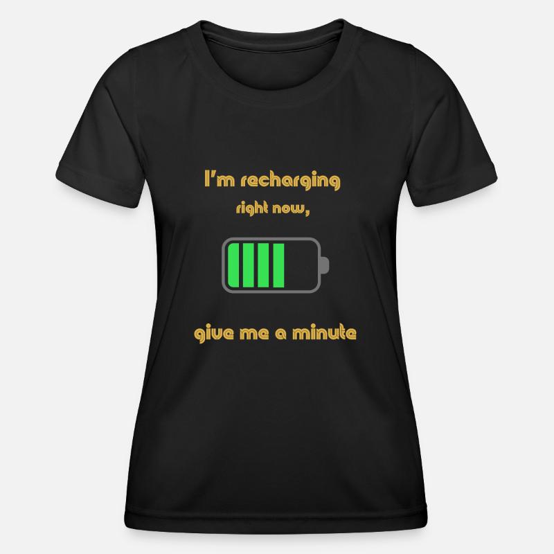 Recharging - Women's Functional T-Shirt - black