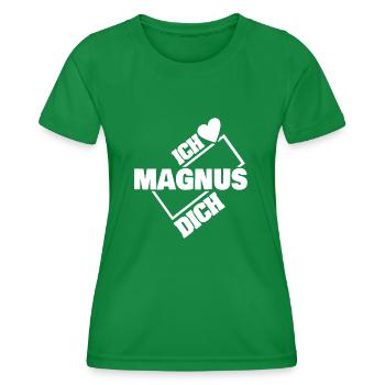 Liebespaar für Magnus Couple Liebe - Frauen Funktions-T-Shirt - Kelly Green - Vorne - AI Model Female 172 dark (172cm)