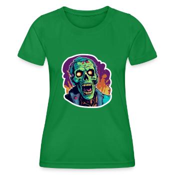 Zombie - Women's Functional T-Shirt - kelly green - Front - AI Model Female 172 dark (172cm)