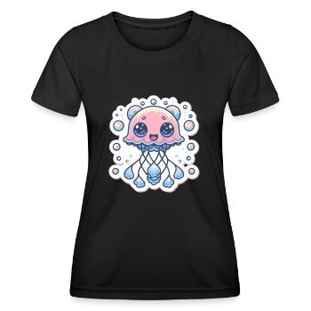 Jellyfish Lover - Women's Functional T-Shirt - black - Front - AI Model Female 172 light (172cm)