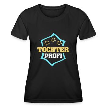 Profession Fille - T-shirt sport Femme - noir - Devant - AI Model Female 172 light (172cm)