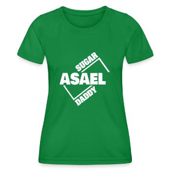 Geschenk für Asael - Frauen Funktions-T-Shirt - Kelly Green - Vorne - AI Model Female 172 dark (172cm)