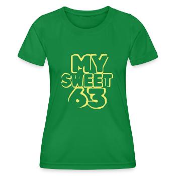 63 - Frauen Funktions-T-Shirt - Kelly Green - Vorne - AI Model Female 172 dark (172cm)