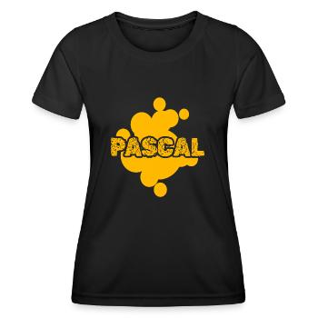 Peintre Pascal - T-shirt sport Femme - noir - Devant - AI Model Female 172 light (172cm)