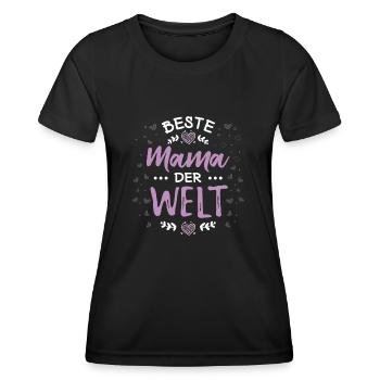 Best mom in the world - Nice idea for all moms - Women's Functional T-Shirt - black - Front - AI Model Female 172 light (172cm)