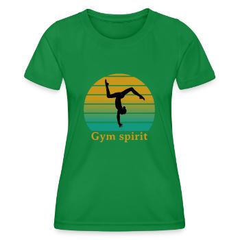 Gym spirit - T-shirt sport Femme - vert - Devant - AI Model Female 172 dark (172cm)