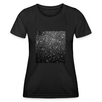 Sparkling Black Glitter - Women's Functional T-Shirt - black - Front - AI Model Female 172 light (172cm)
