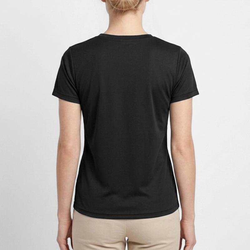 Funkelnder schwarzer Glitter Frauen Funktions-T-Shirt