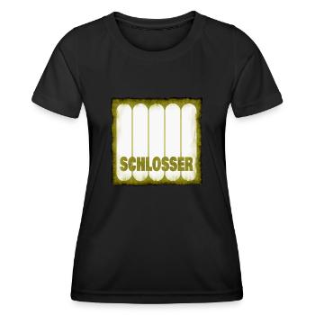 Schlosser - Frauen Funktions-T-Shirt - Schwarz - Vorne - AI Model Female 172 light (172cm)
