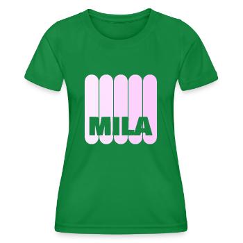Mila - Frauen Funktions-T-Shirt - Kelly Green - Vorne - AI Model Female 172 dark (172cm)