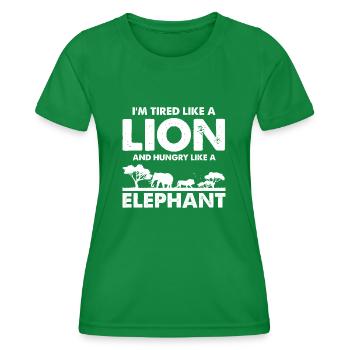 Conception de voyage en famille africaine pour l’Afrique - T-shirt sport Femme - vert - Devant - AI Model Female 172 dark (172cm)