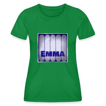 Nom Emma Idée Cadeau - T-shirt sport Femme - vert - Devant - AI Model Female 172 dark (172cm)