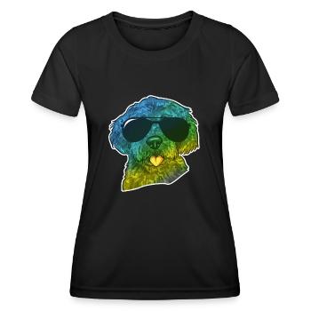 Labradoodle Dog - Women's Functional T-Shirt - black - Front - AI Model Female 172 light (172cm)