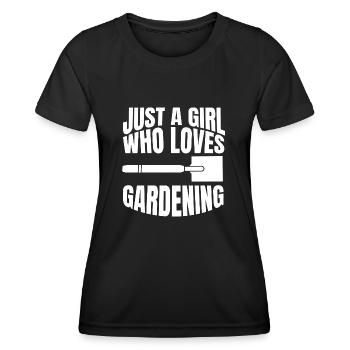 Jardinière Jardinier Hobby Jardinier Verger - T-shirt sport Femme - noir - Devant - AI Model Female 172 light (172cm)