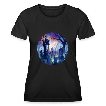 Graveyard - Women's Functional T-Shirt - black - Front - AI Model Female 172 light (172cm)