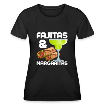 Fajitas & Margaritas Food Wrap Foodie Taco - Frauen Funktions-T-Shirt - Schwarz - Vorne - AI Model Female 172 light (172cm)