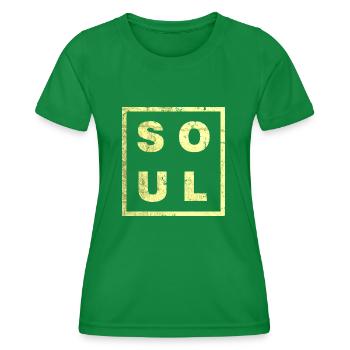 SOUL MINIMAL - Women's Functional T-Shirt - kelly green - Front - AI Model Female 172 dark (172cm)