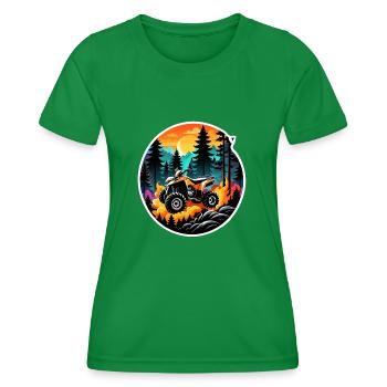 Quad & Off-Road - Women's Functional T-Shirt - kelly green - Front - AI Model Female 172 dark (172cm)