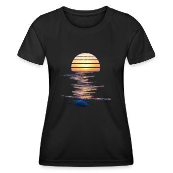 Sunset - Women's Functional T-Shirt - black - Front - AI Model Female 172 light (172cm)