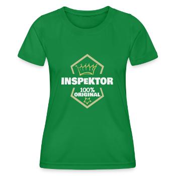 Gift for Inspector - Women's Functional T-Shirt - kelly green - Front - AI Model Female 172 dark (172cm)