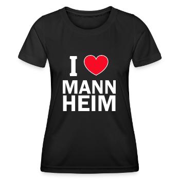 Mannheim Monnem Mannheimat - Women's Functional T-Shirt - black - Front - AI Model Female 172 light (172cm)
