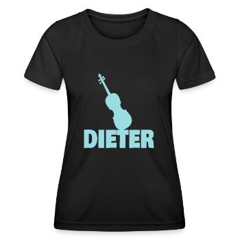 Viola Dieter - T-shirt sport Femme - noir - Devant - AI Model Female 172 light (172cm)