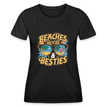 Girls' Vacation – Beaches, Drinks, Girlfriends - Women's Functional T-Shirt - black - Front - AI Model Female 172 light (172cm)