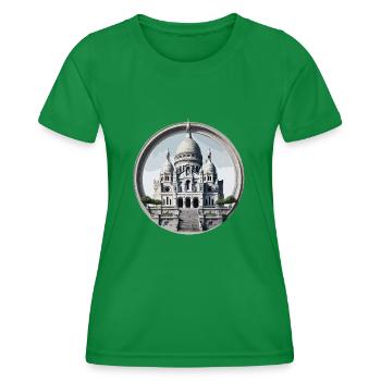 Basilique du Sacré Cœur - Frauen Funktions-T-Shirt - Kelly Green - Vorne - AI Model Female 172 dark (172cm)