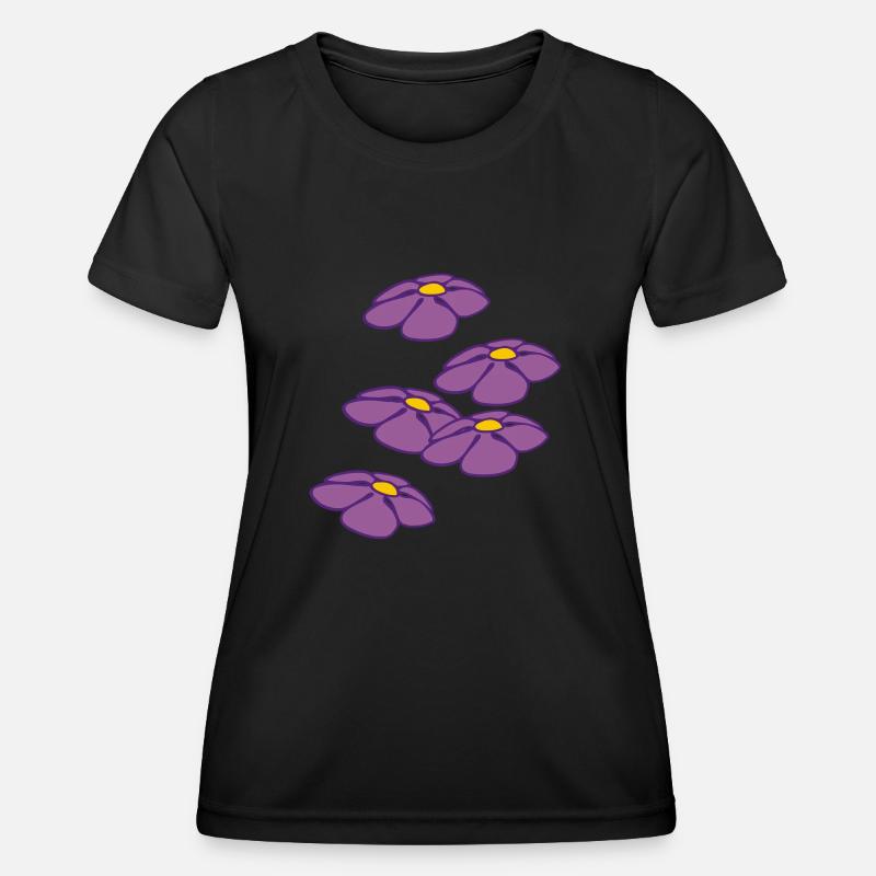 blumen - Women's Functional T-Shirt - black