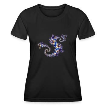 Julia Fraktal - Women's Functional T-Shirt - black - Front - AI Model Female 172 light (172cm)