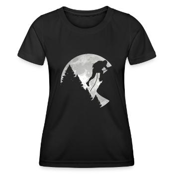Alpinistes alpinistes alpinistes de lune vintage - T-shirt sport Femme - noir - Devant - AI Model Female 172 light (172cm)