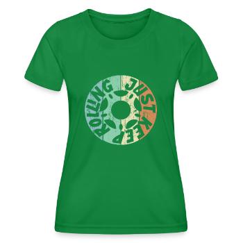 Rollschuhe Laufen Roller Skates - Frauen Funktions-T-Shirt - Kelly Green - Vorne - AI Model Female 172 dark (172cm)