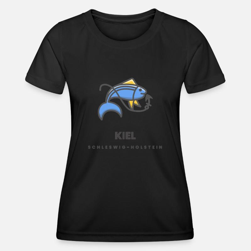 Kiel Schleswig Holstein - Women's Functional T-Shirt - black