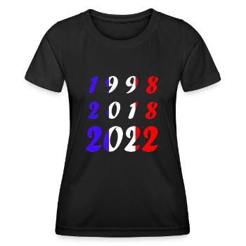 Équipe de France - T-shirt sport Femme - noir - Devant - AI Model Female 172 light (172cm)