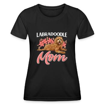 Labradoodle Dog - Women's Functional T-Shirt - black - Front - AI Model Female 172 light (172cm)