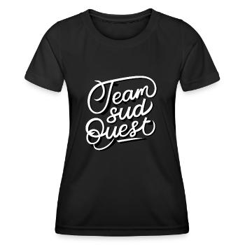 Team sud ouest - T-shirt sport Femme - noir - Devant - AI Model Female 172 light (172cm)