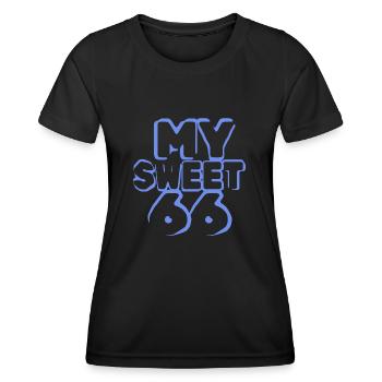 66 - T-shirt sport Femme - noir - Devant - AI Model Female 172 light (172cm)