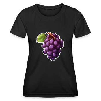 Vignes sombres - T-shirt sport Femme - noir - Devant - AI Model Female 172 light (172cm)