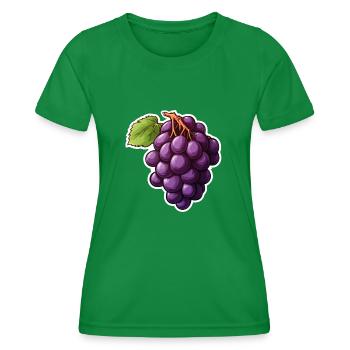 Weinreben dunkel - Frauen Funktions-T-Shirt - Kelly Green - Vorne - AI Model Female 172 dark (172cm)