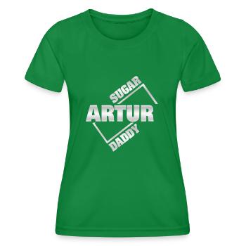 Artur as Sugar Daddy - Women's Functional T-Shirt - kelly green - Front - AI Model Female 172 dark (172cm)