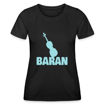 Gift for Baran - Women's Functional T-Shirt - black - Front - AI Model Female 172 light (172cm)