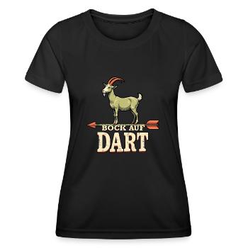 Fléchettes Bock auf Dart Geschenk Spruch für Dartspiele - T-shirt sport Femme - noir - Devant - AI Model Female 172 light (172cm)