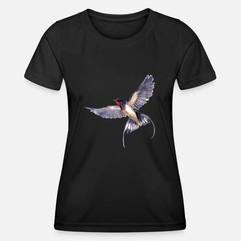 swallow - Women's Functional T-Shirt - black