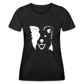 Agilité de chien de chien - T-shirt sport Femme - noir - Devant - AI Model Female 172 light (172cm)