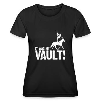 Conception de voûte et conception de chevaux de voûte - T-shirt sport Femme - noir - Devant - AI Model Female 172 light (172cm)