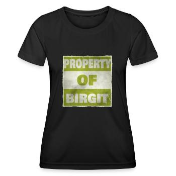 Besitz von Birgit - Frauen Funktions-T-Shirt - Schwarz - Vorne - AI Model Female 172 light (172cm)