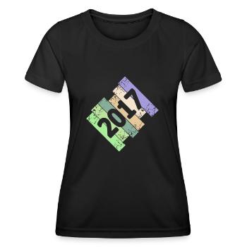 Year 2017 - Women's Functional T-Shirt - black - Front - AI Model Female 172 light (172cm)