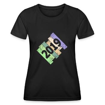 2019 - Women's Functional T-Shirt - black - Front - AI Model Female 172 light (172cm)
