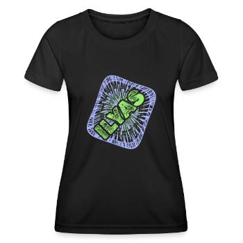Gift for Ilyas - Women's Functional T-Shirt - black - Front - AI Model Female 172 light (172cm)