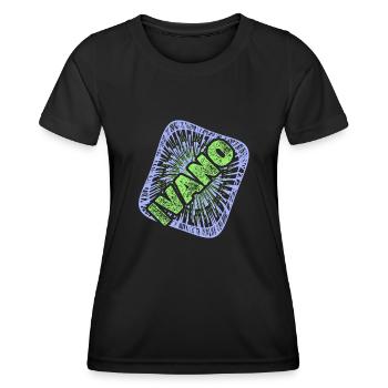 Vorname Ivano - Frauen Funktions-T-Shirt - Schwarz - Vorne - AI Model Female 172 light (172cm)